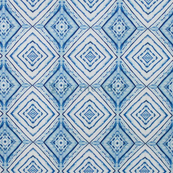 Handmade Fabrics Inc. Indigo Diamonds