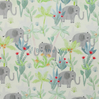 Handmade Fabrics Inc. Elephant Forest