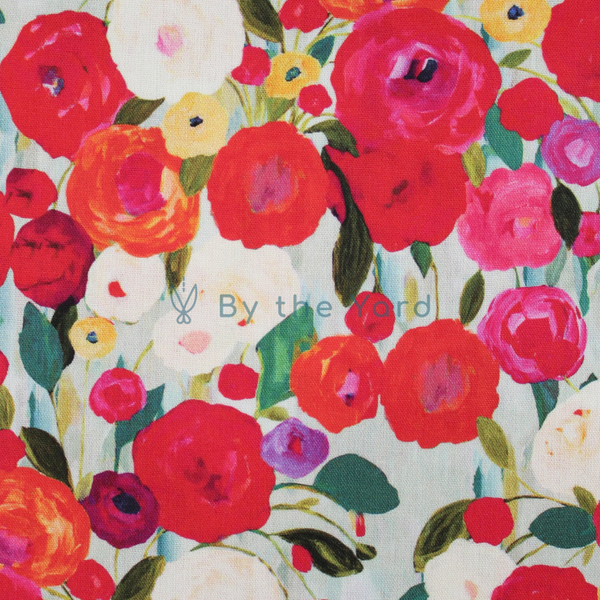 Handmade Fabrics Inc. Watercolour Florals Celine