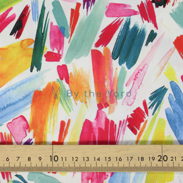 Handmade Fabrics Inc. Brushstrokes Colourful