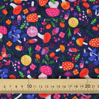 Handmade Fabrics Inc. Mushroom Night