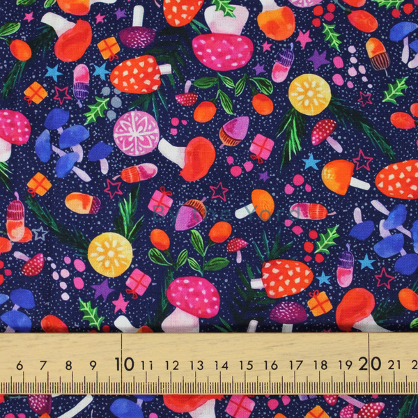 Handmade Fabrics Inc. Mushroom Night