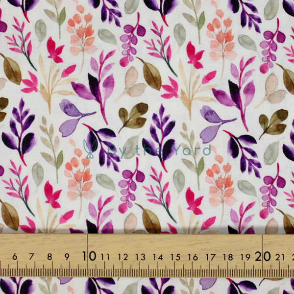 Handmade Fabrics Inc. Watercolour Florals Cassie