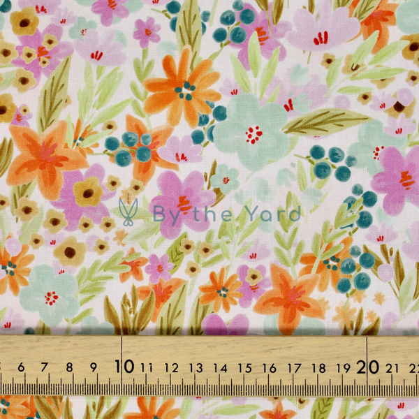 Handmade Fabrics Inc. Watercolour Florals Elly