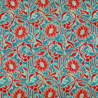Handmade Fabrics Inc. Block Prints Floral Light