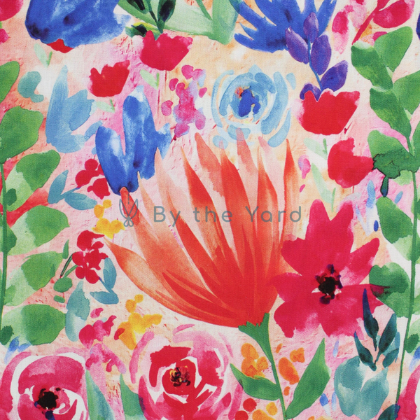 Handmade Fabrics Inc. Watercolour Florals Willynn