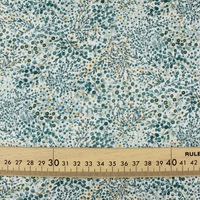 By the Yard Fabrics Jacquard Gauze Helena - Watercolour Florals