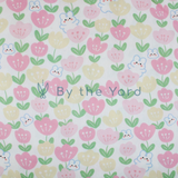 Handmade Fabrics Inc. Quilting Cotton - Pink Blossom Bunny