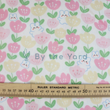 Handmade Fabrics Inc. Quilting Cotton - Pink Blossom Bunny