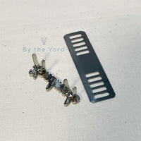 Metal Bag Label Script Style "Handmade" in Gold (Small)