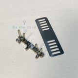 Metal Bag Label Script Style "Handmade" in Gold (Small)