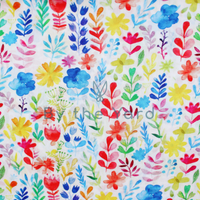 By the Yard Fabrics Victoria Voile - Watercolour Florals