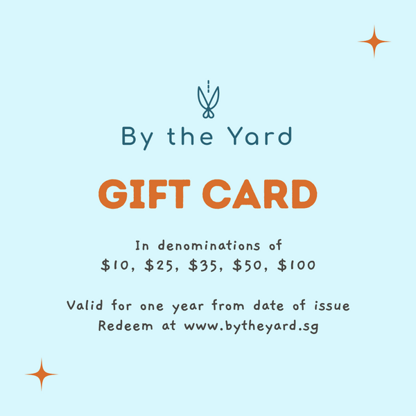 By the Yard Fabrics Gift Card