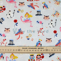 Handmade Fabrics Inc. Grey Quilting Cotton - Alice In Wonderland