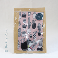 Cactus - Wet and Dry Tissue Pouch DIY Sewing Kit (Video Tutorial Included!)