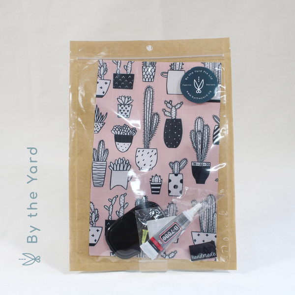 Cactus - Wet and Dry Tissue Pouch DIY Sewing Kit (Video Tutorial Included!)