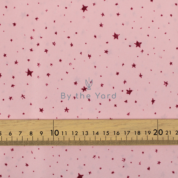 Speckled Stars Pink - Umbrella TPU Fabric