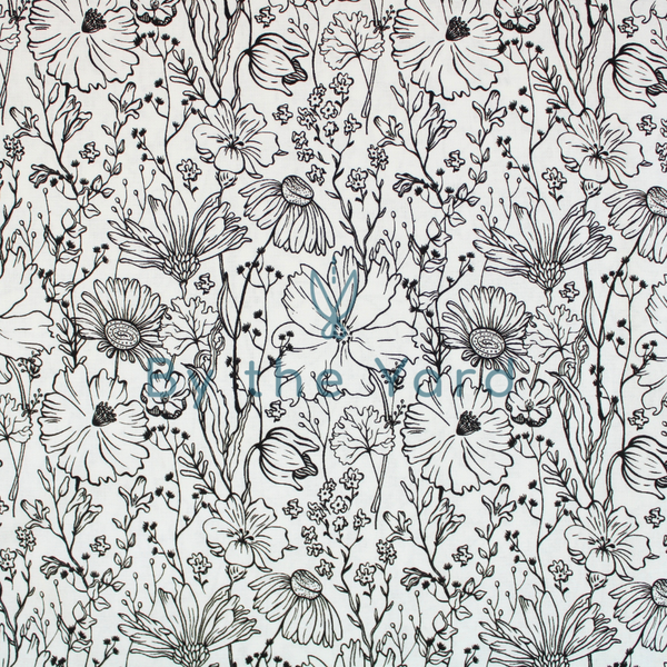 Handmade Fabrics Inc. Floral Outlines