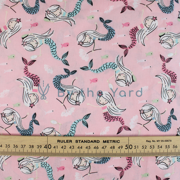 Handmade Fabrics Inc. Quilting Cotton - Blushing Mermaids