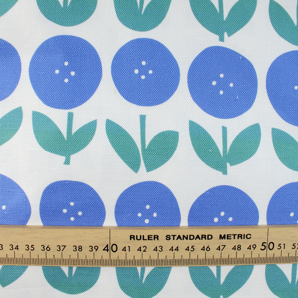 Handmade Fabrics Inc. Big Flower BLUE - Baby Cotton Canvas