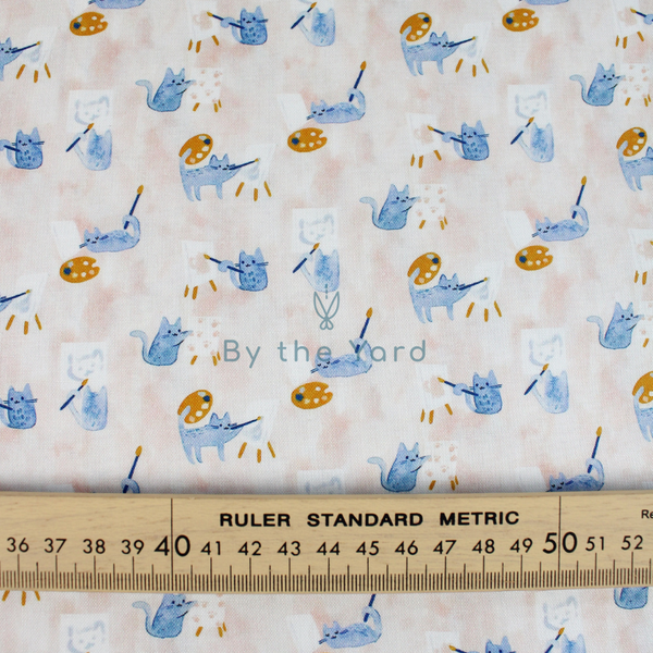 Handmade Fabrics Inc. Le Kitty Artist - Blush
