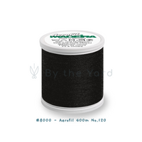 #8000 Black - Aerofil 400m No.120 (All Purpose Sewing Thread)