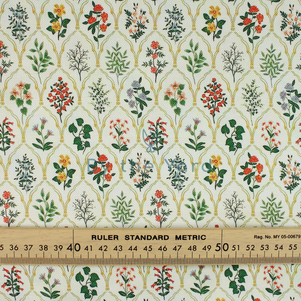 Handmade Fabrics Inc. Chateauroux Garden - Baby Cotton Canvas