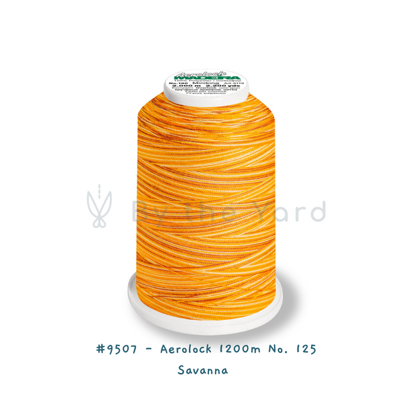 #9507 Savanna - Aerolock 1200m No. 125 (Variegated Overlock Thread)