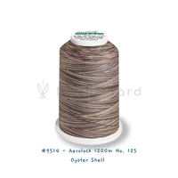 #9514 Oyster Shell - Aerolock 1200m No. 125 (Variegated Overlock Thread)
