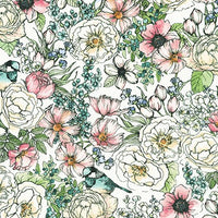 Robert Kaufman Wishwell Nature's Notebook Lawns - Summer
