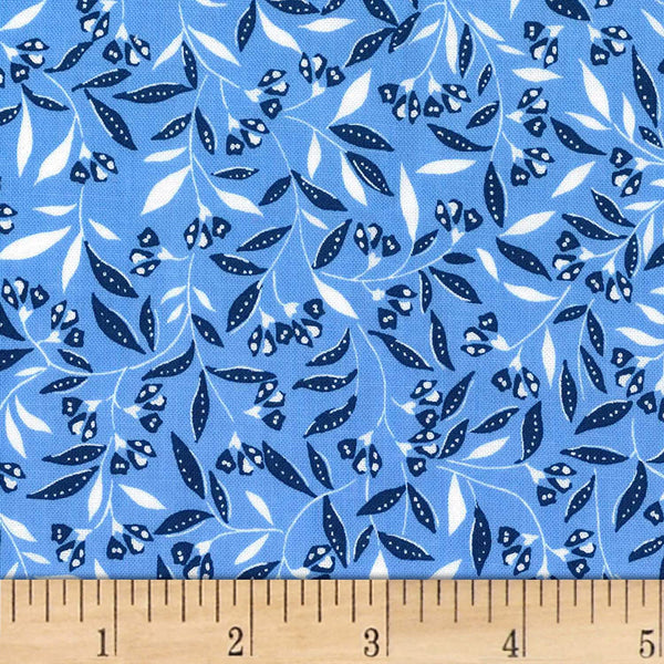 Michael Miller Fabrics Wind Blossom Blue