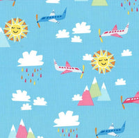 Michael Miller Fabrics Travel Daze Sky