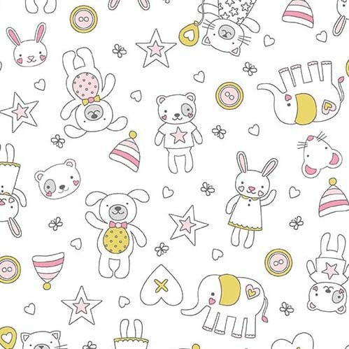 Michael Miller Fabrics Munchkins Love