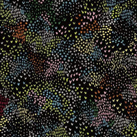 Michael Miller Fabrics Jungle Vibes Colorful Maze Black