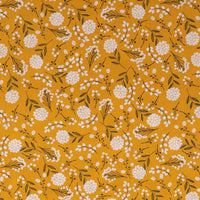 Handmade Fabrics Inc. Woodland Mustard Floral
