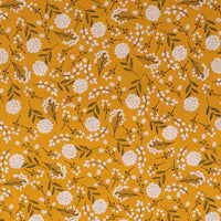 Handmade Fabrics Inc. Woodland Mustard Floral