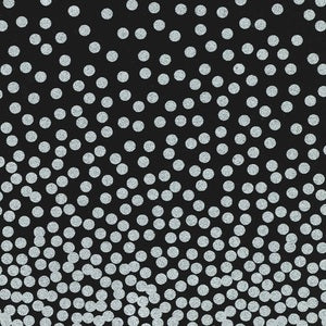 Michael Miller Fabrics Celebration Glitz Confetti Border Metallic Pearlized in Black Silver Zirconium