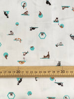 Robert Kaufman Wishwell Petit Cats - White