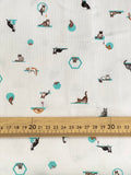 Robert Kaufman Wishwell Petit Cats - White