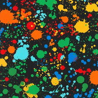 Robert Kaufman Splatter Bright - Black
