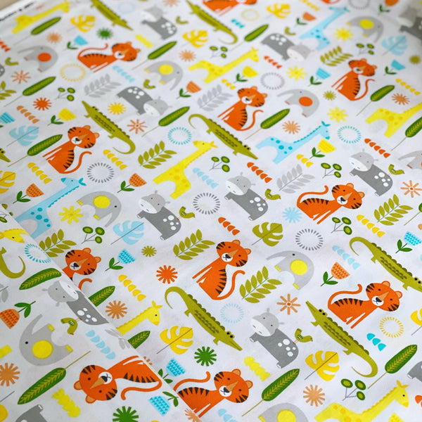 Robert Kaufman Mod Safari Animals - Grey