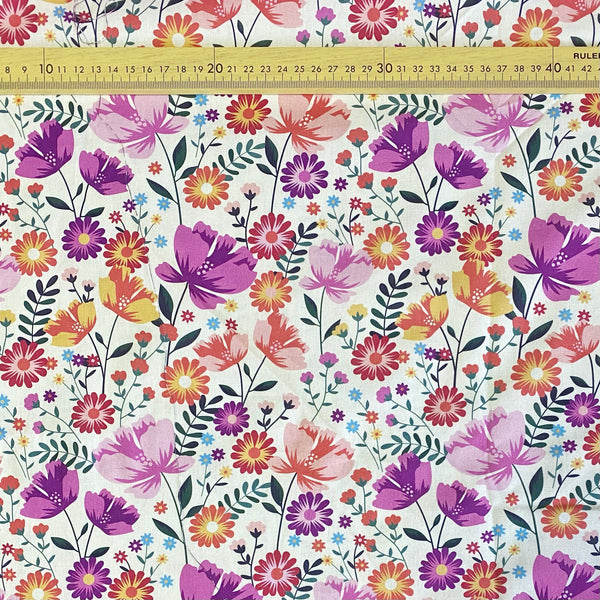 Handmade Fabrics Inc. Garden Blooms - Pink
