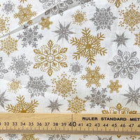 Christmas Snowflake Silver and Gold