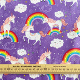Robert Kaufman Unicorn Dreams - Purple