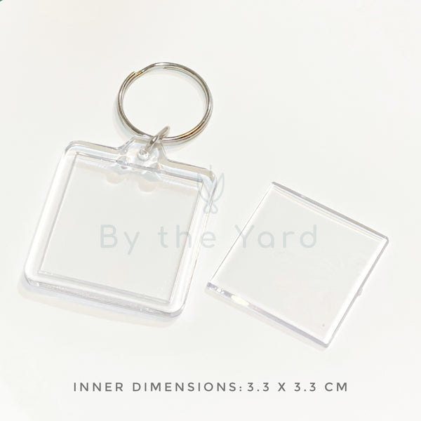 Acrylic Keychain Blanks (Pack of 10)