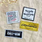 Mix Pack - Pack of 4 Christian Woven Labels