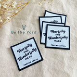 Wonderfully Made - Pack of 5 Christian Woven Labels