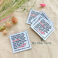 Hope And A Future - Pack of 5 Christian Woven Labels