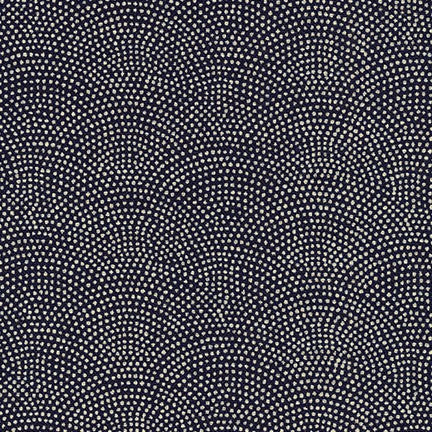 Robert Kaufman Sevenberry Ripples Nara Homespun INDIGO