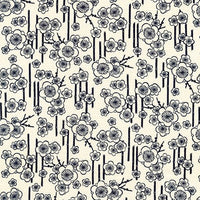 Robert Kaufman Sevenberry Nara Homespun WHITE Cherry Blossoms